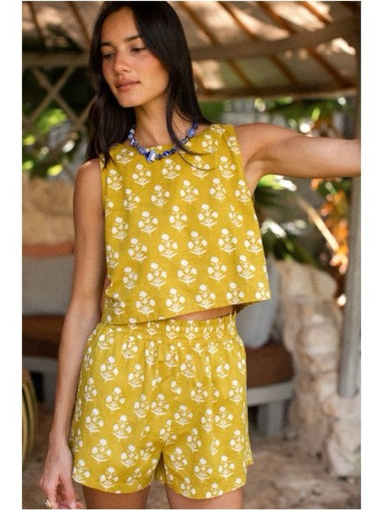 Marea By Liz Joy Tops - Marea Chartreuse Daffodil Top